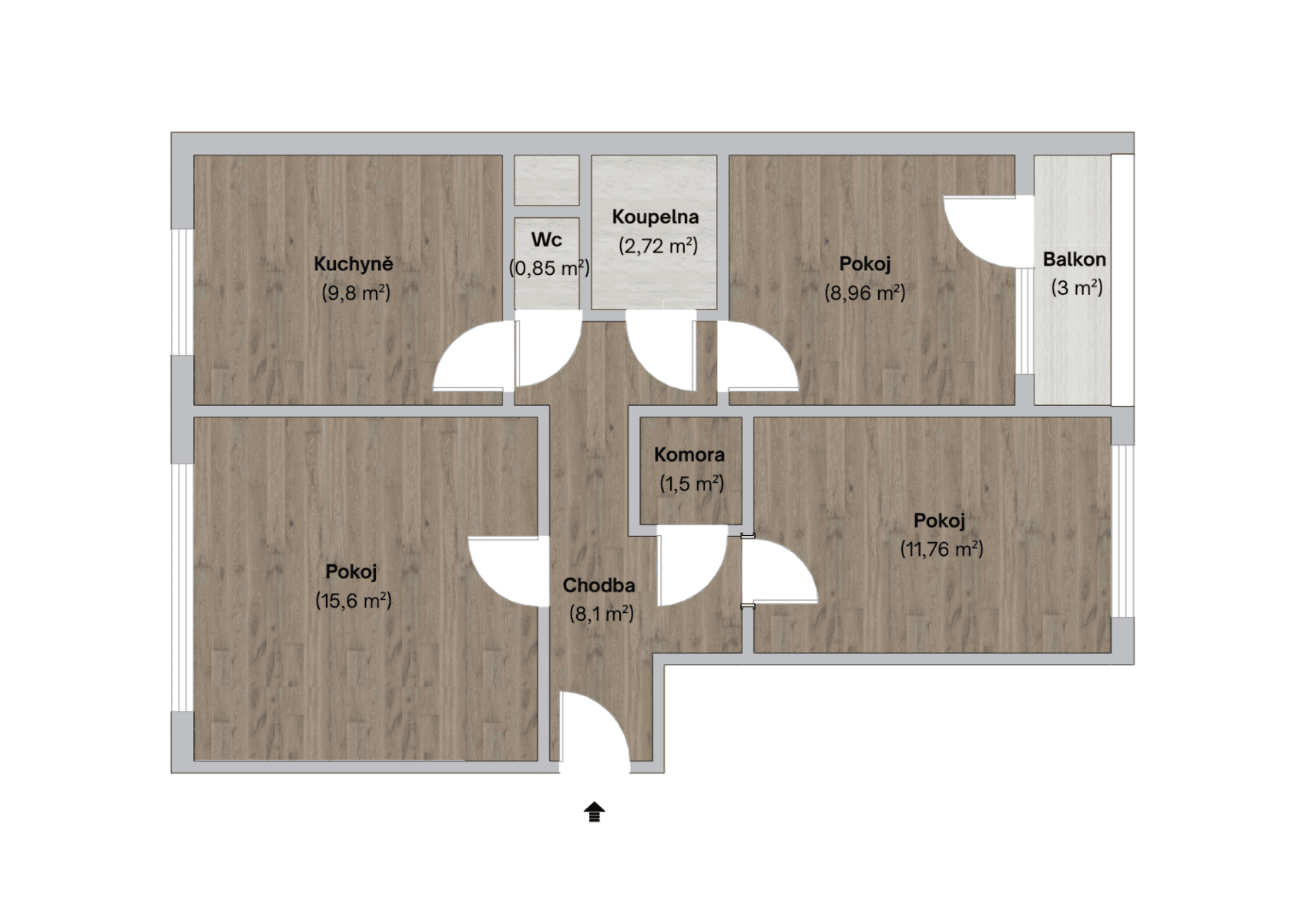 3 bedroom flat for sale, 63 m², Galašova, Hranice, Olomoucký Region 3 bedroom flat for sale, 63 m², Galašova, Hranice, Olomoucký Region