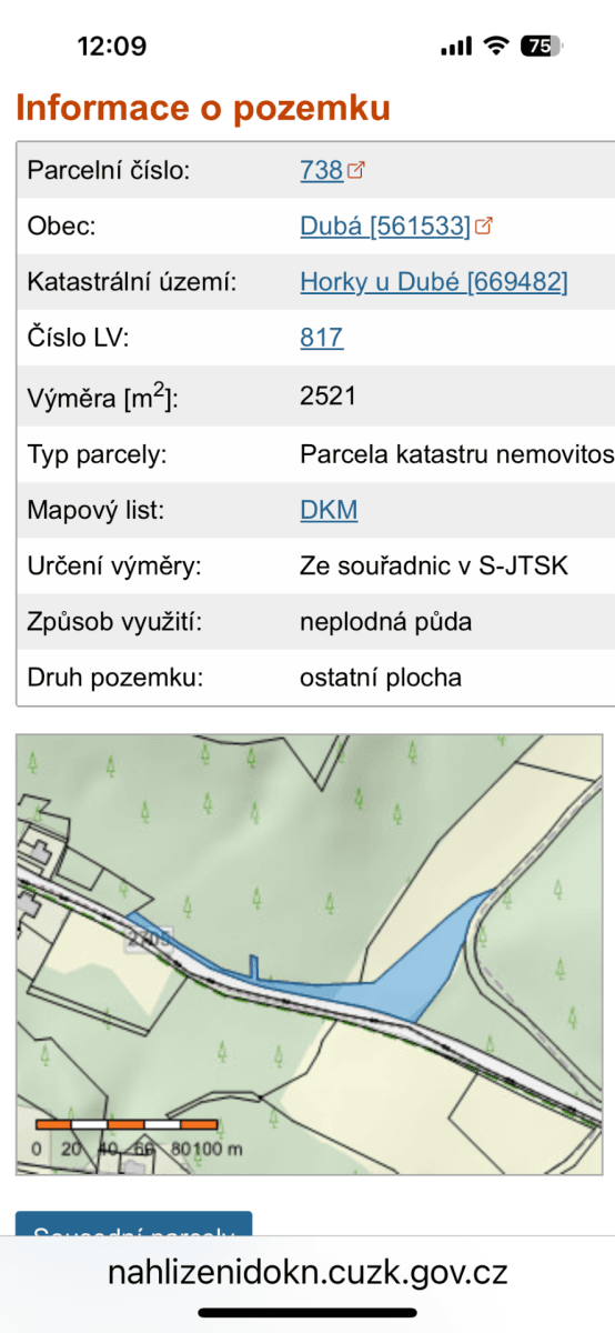 plot for sale, 7,500 m², Dubá, Liberecký Region plot for sale, 7,500 m², Dubá, Liberecký Region