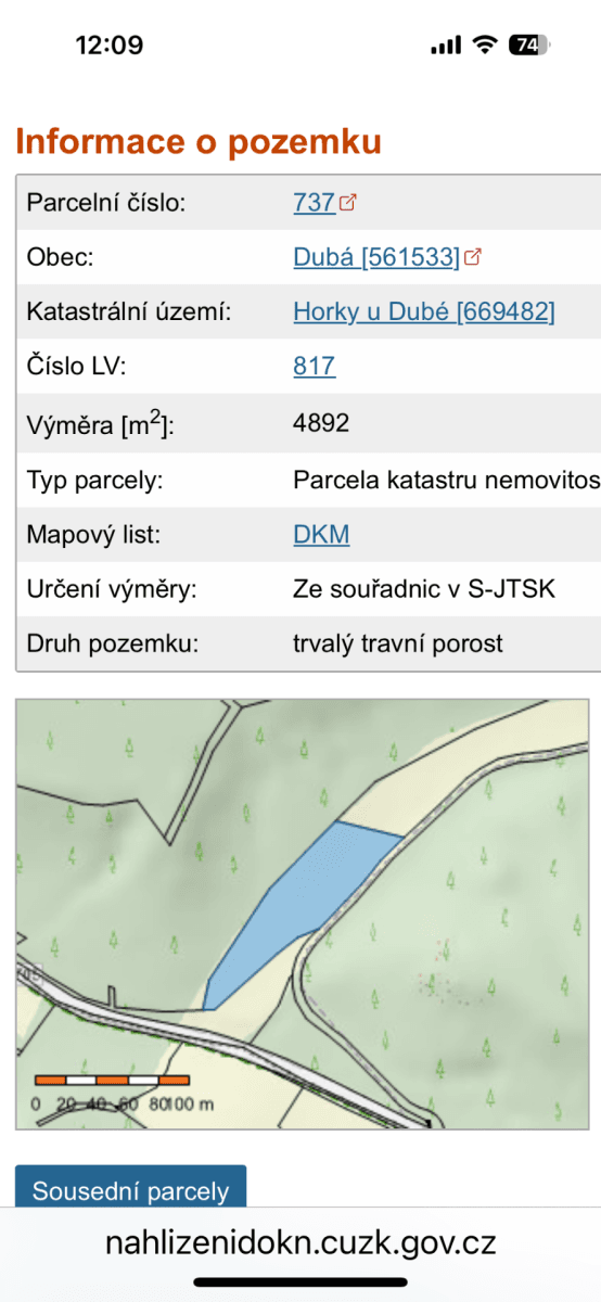 plot for sale, 7,500 m², Dubá, Liberecký Region plot for sale, 7,500 m², Dubá, Liberecký Region