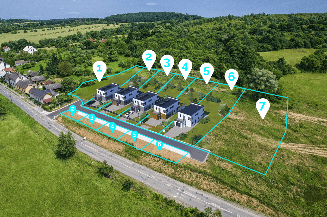 plot for sale, 1,310 m², Ludkovice, Zlínský Region plot for sale, 1,310 m², Ludkovice, Zlínský Region