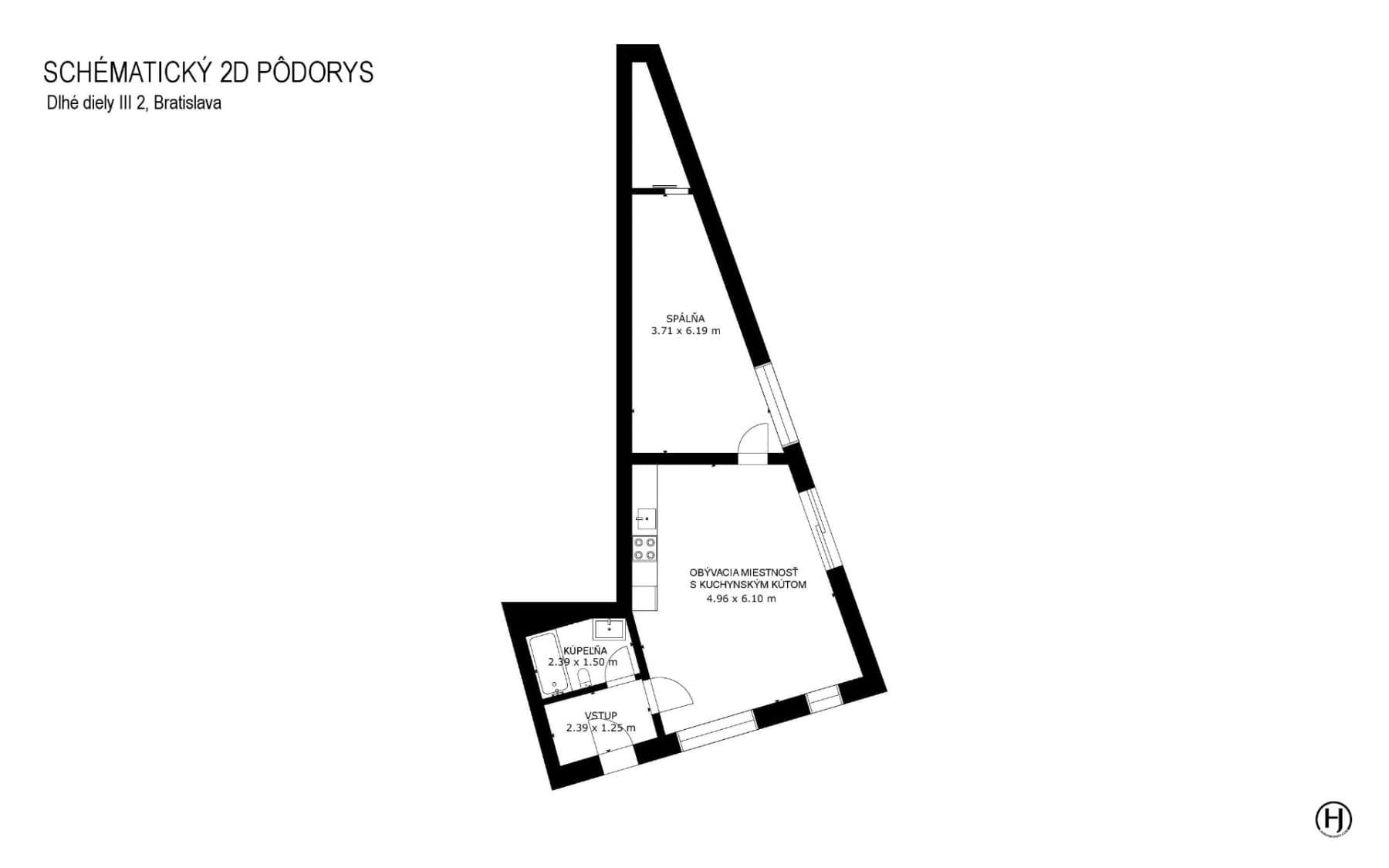 2 bedroom flat for sale, 75 m², Dlhé diely III, Karlova Ves, Bratislavský Region 2 bedroom flat for sale, 75 m², Dlhé diely III, Karlova Ves, Bratislavský Region