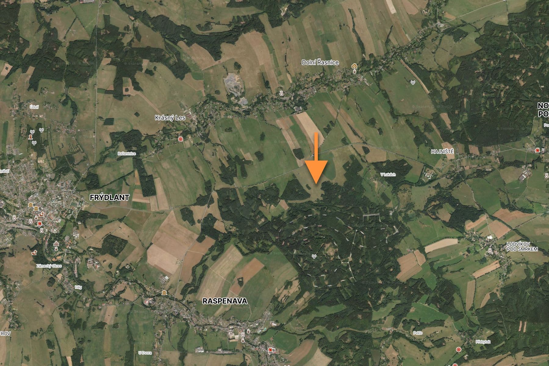 plot for sale, 6,397 m², Krásný Les, Liberecký Region plot for sale, 6,397 m², Krásný Les, Liberecký Region