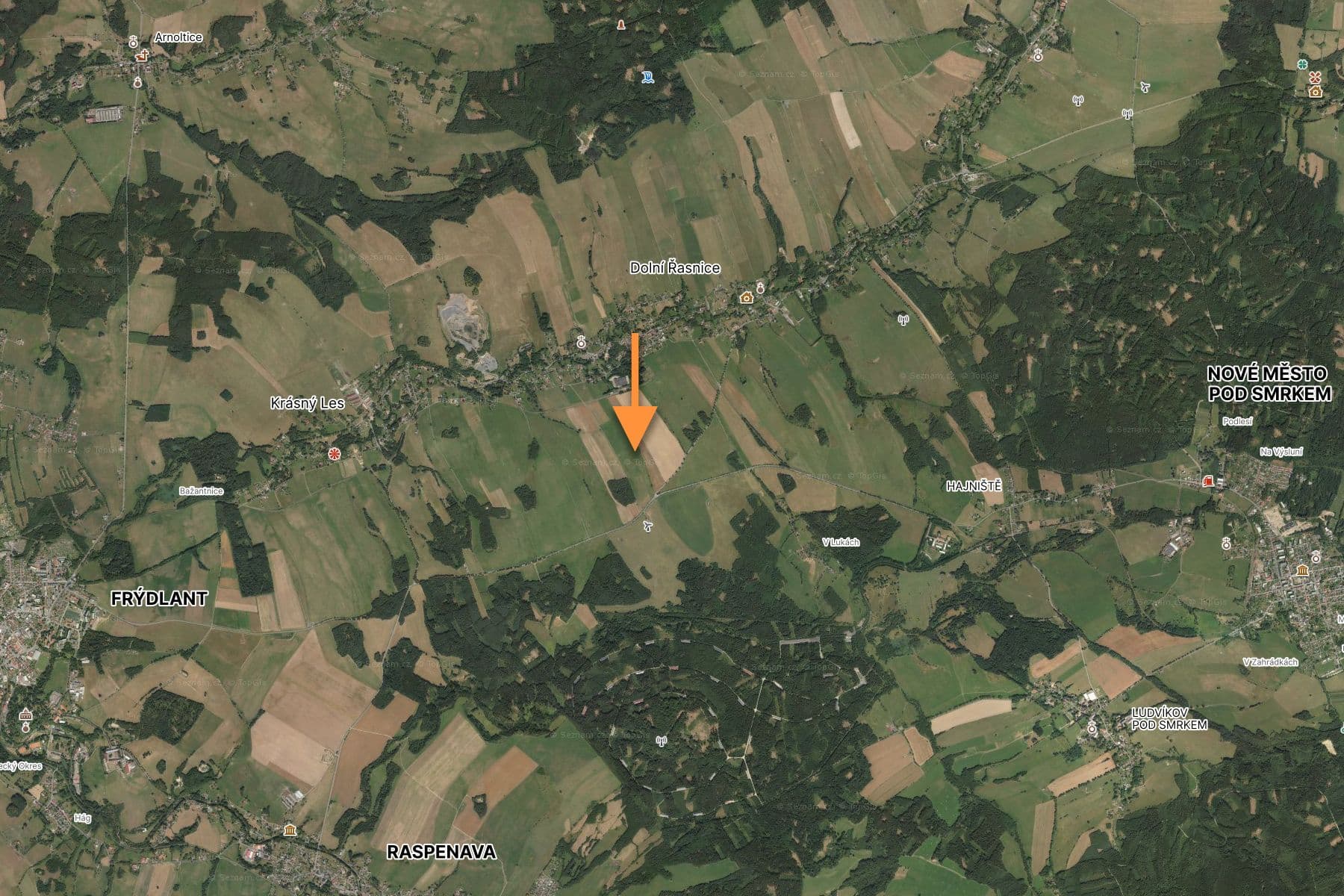 plot for sale, 54,591 m², Krásný Les, Liberecký Region plot for sale, 54,591 m², Krásný Les, Liberecký Region