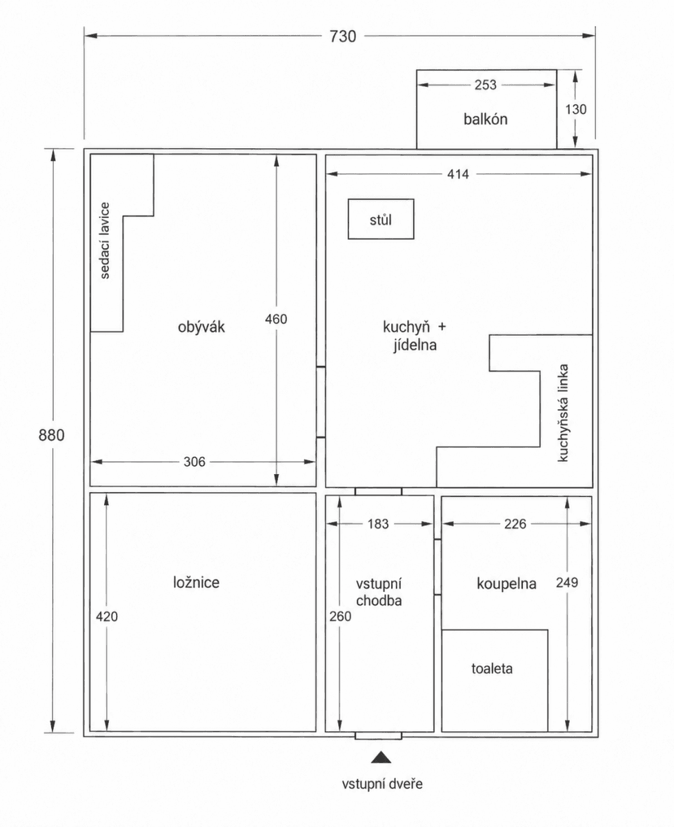 2 bedroom with open-plan kitchen flat to rent, 64 m², Ecksteinova, Chýně, Středočeský Region 2 bedroom with open-plan kitchen flat to rent, 64 m², Ecksteinova, Chýně, Středočeský Region