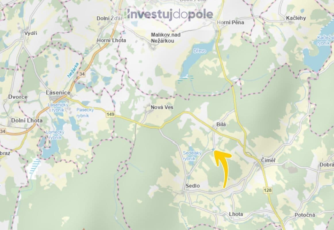 plot for sale, 11,112 m², Číměř, Jihočeský Region plot for sale, 11,112 m², Číměř, Jihočeský Region