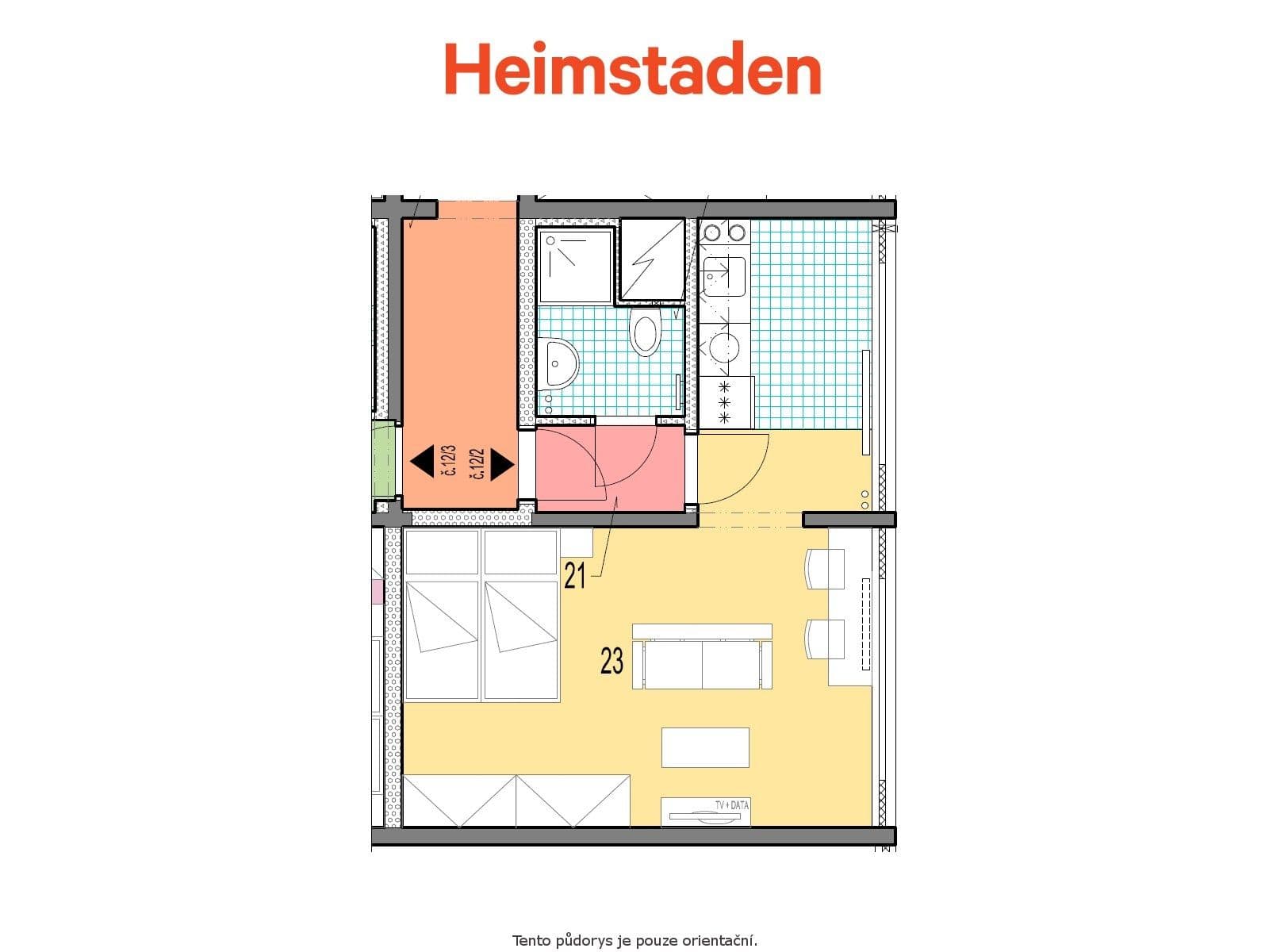 Studio flat to rent, 35 m², Slovenská, Karviná, Moravskoslezský Region Studio flat to rent, 35 m², Slovenská, Karviná, Moravskoslezský Region