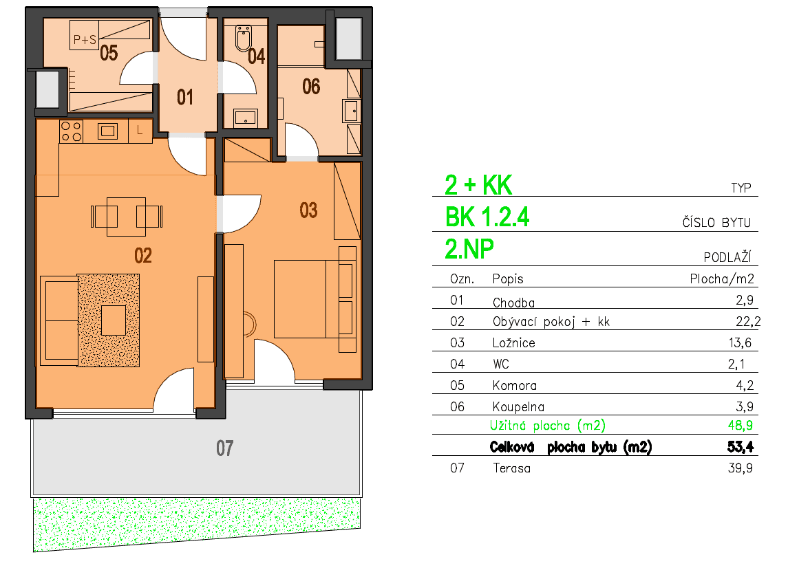 1 bedroom with open-plan kitchen flat to rent, 53 m², U Plynárny, Prague, Prague 1 bedroom with open-plan kitchen flat to rent, 53 m², U Plynárny, Prague, Prague
