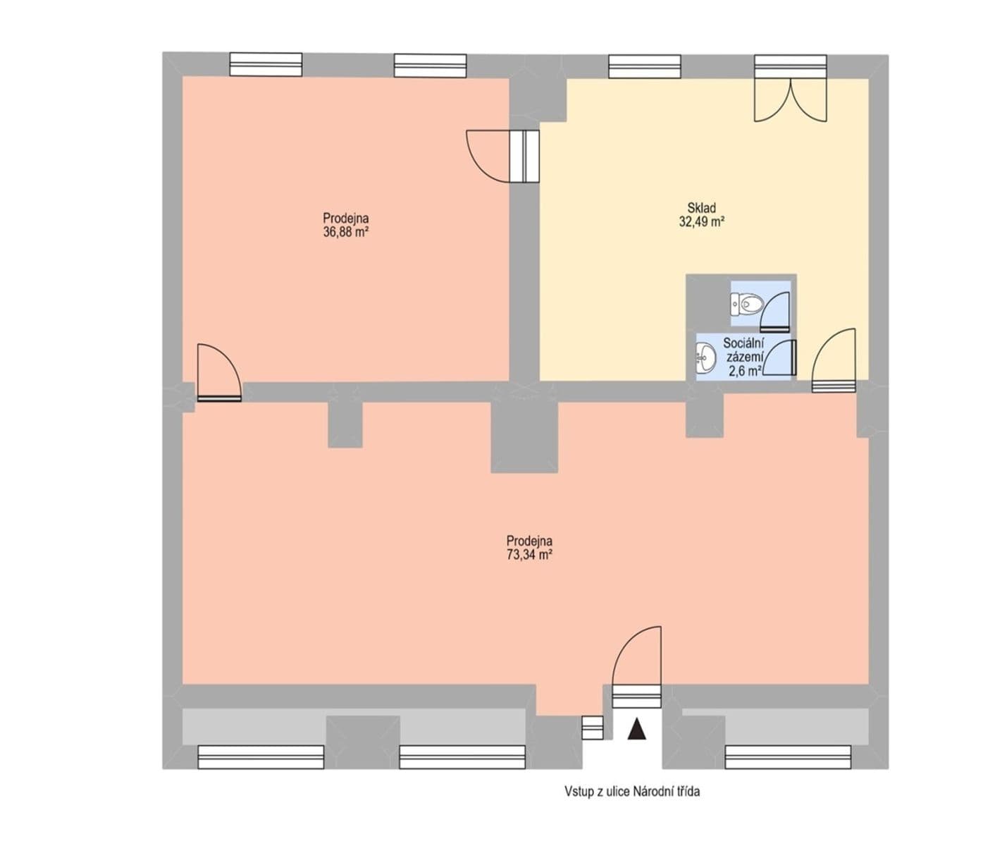 non-residential property to rent, 145 m², Národní třída, Havířov, Moravskoslezský Region non-residential property to rent, 145 m², Národní třída, Havířov, Moravskoslezský Region