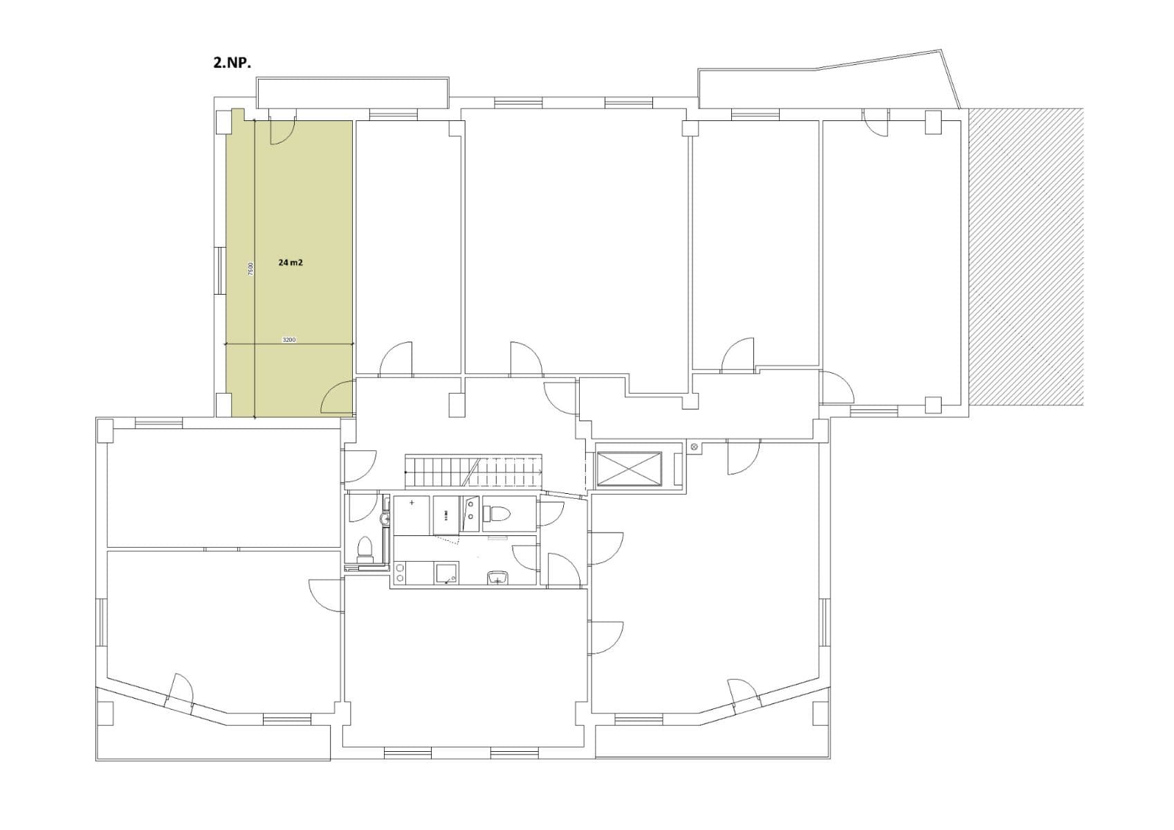 office to rent, 24 m², Nový Zlíchov, Prague, Prague office to rent, 24 m², Nový Zlíchov, Prague, Prague