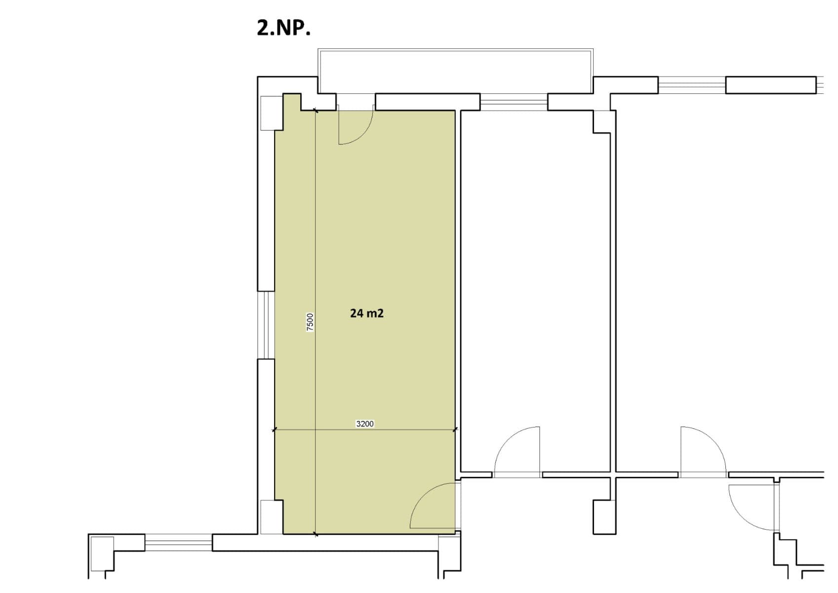 office to rent, 24 m², Nový Zlíchov, Prague, Prague office to rent, 24 m², Nový Zlíchov, Prague, Prague