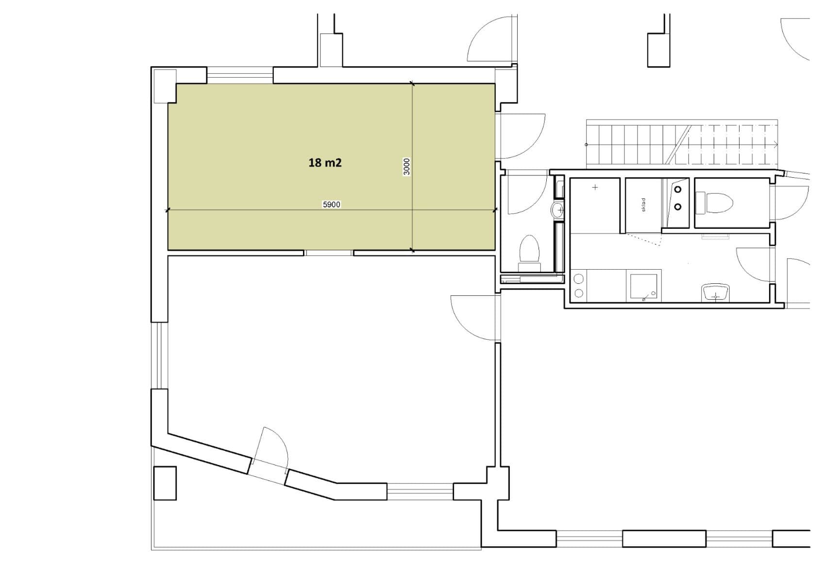 office to rent, 18 m², Nový Zlíchov, Prague, Prague office to rent, 18 m², Nový Zlíchov, Prague, Prague