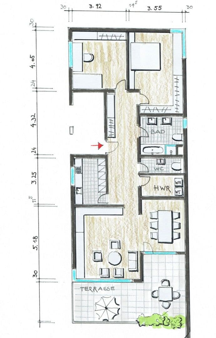 2 bedroom with open-plan kitchen flat to rent, 115 m², Göppingen, Baden-Württemberg 2 bedroom with open-plan kitchen flat to rent, 115 m², Göppingen, Baden-Württemberg