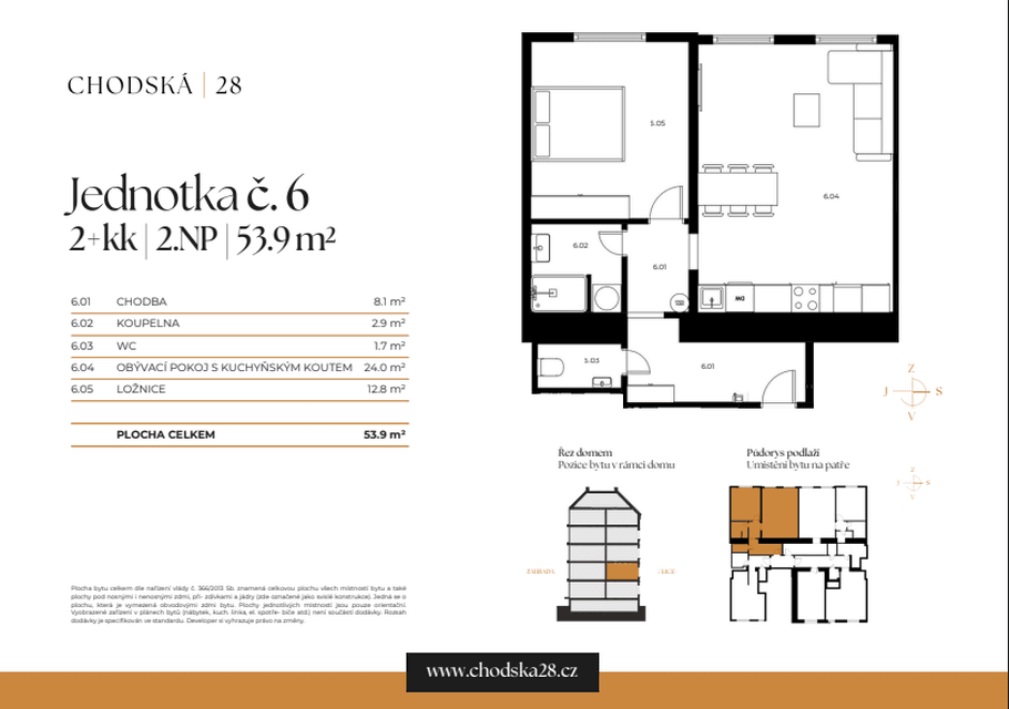 1 bedroom with open-plan kitchen flat for sale, 54 m², Chodská, Prague, Prague 1 bedroom with open-plan kitchen flat for sale, 54 m², Chodská, Prague, Prague