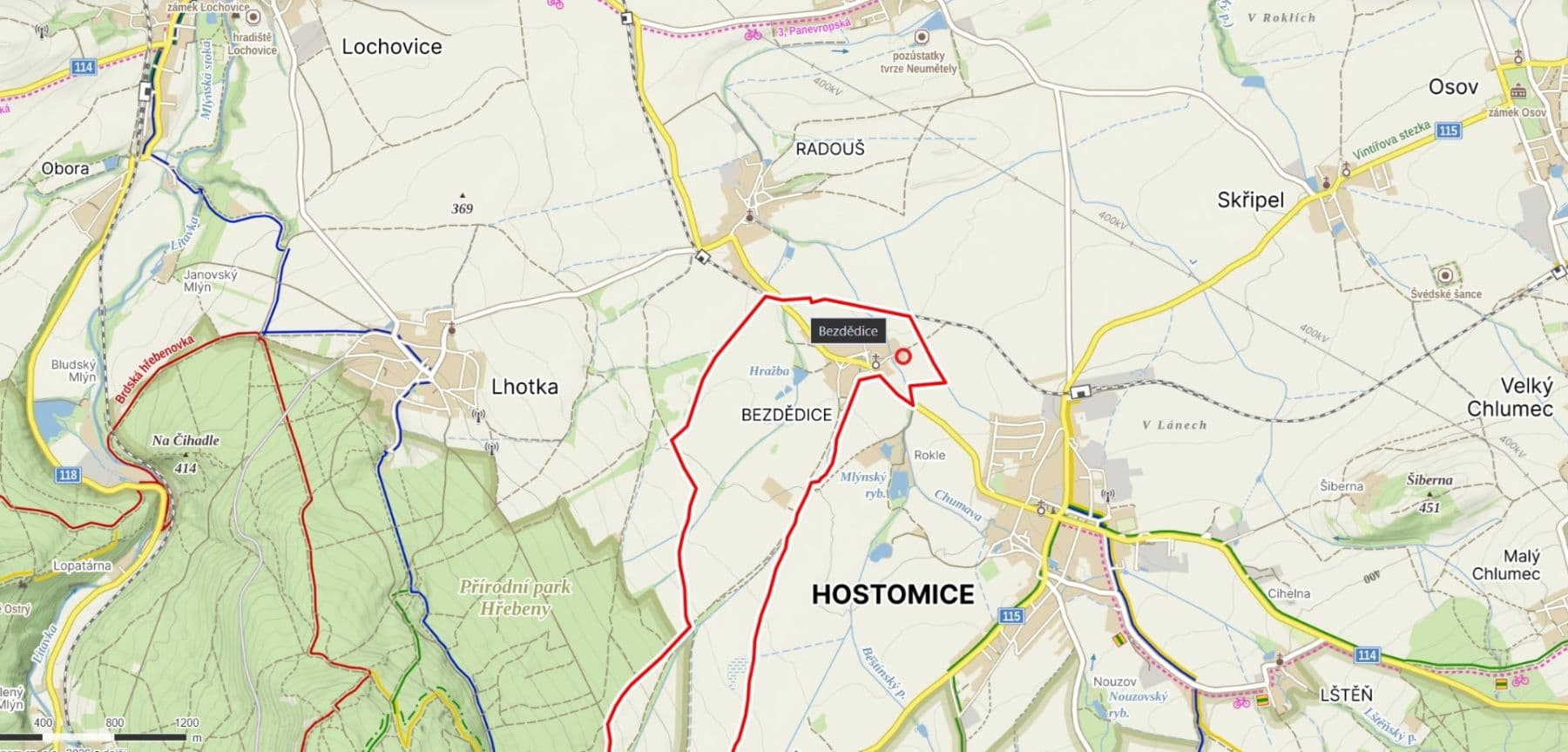 plot for sale, 1,582 m², Hostomice, Středočeský Region plot for sale, 1,582 m², Hostomice, Středočeský Region
