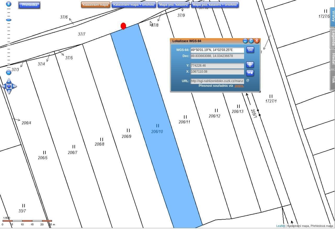 plot for sale, 1,582 m², Hostomice, Středočeský Region plot for sale, 1,582 m², Hostomice, Středočeský Region