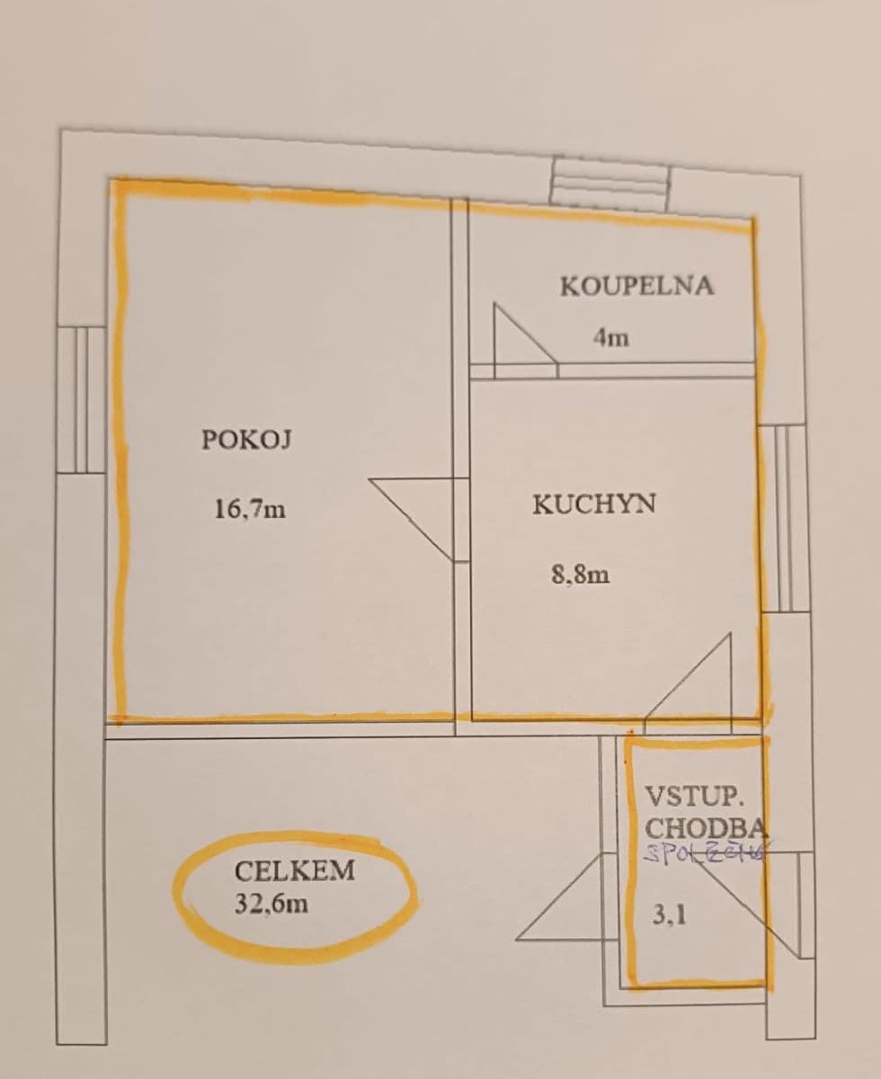 1 bedroom flat to rent, 32 m², Kučerové, Prague, Prague 1 bedroom flat to rent, 32 m², Kučerové, Prague, Prague