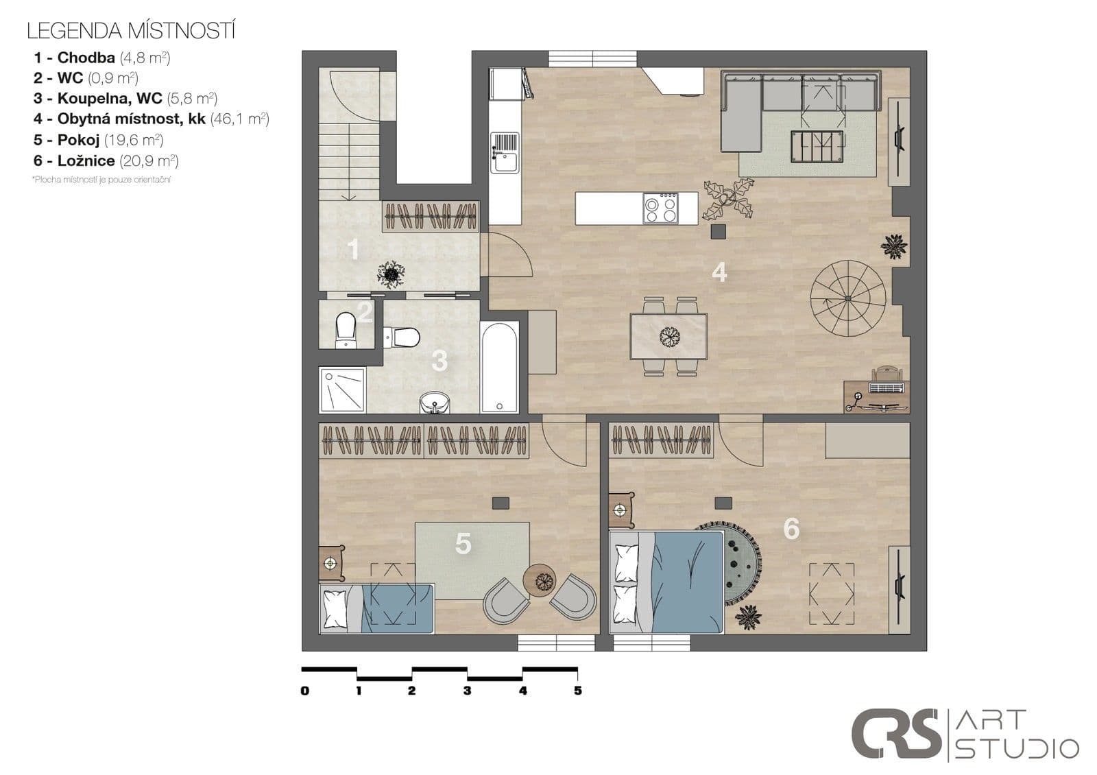 2 bedroom with open-plan kitchen flat to rent, 105 m², Čechova, Kralupy nad Vltavou, Středočeský Region 2 bedroom with open-plan kitchen flat to rent, 105 m², Čechova, Kralupy nad Vltavou, Středočeský Region