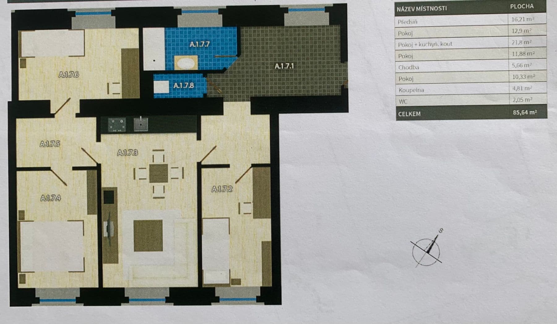 3 bedroom with open-plan kitchen flat for sale, 86 m², Pražská, Písek, Jihočeský Region 3 bedroom with open-plan kitchen flat for sale, 86 m², Pražská, Písek, Jihočeský Region