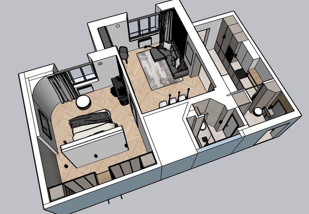 1 bedroom with open-plan kitchen flat for sale, 69 m², Jeseniova, Prague, Prague 1 bedroom with open-plan kitchen flat for sale, 69 m², Jeseniova, Prague, Prague