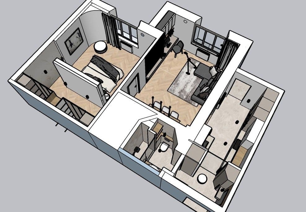 1 bedroom with open-plan kitchen flat for sale, 69 m², Jeseniova, Prague, Prague 1 bedroom with open-plan kitchen flat for sale, 69 m², Jeseniova, Prague, Prague