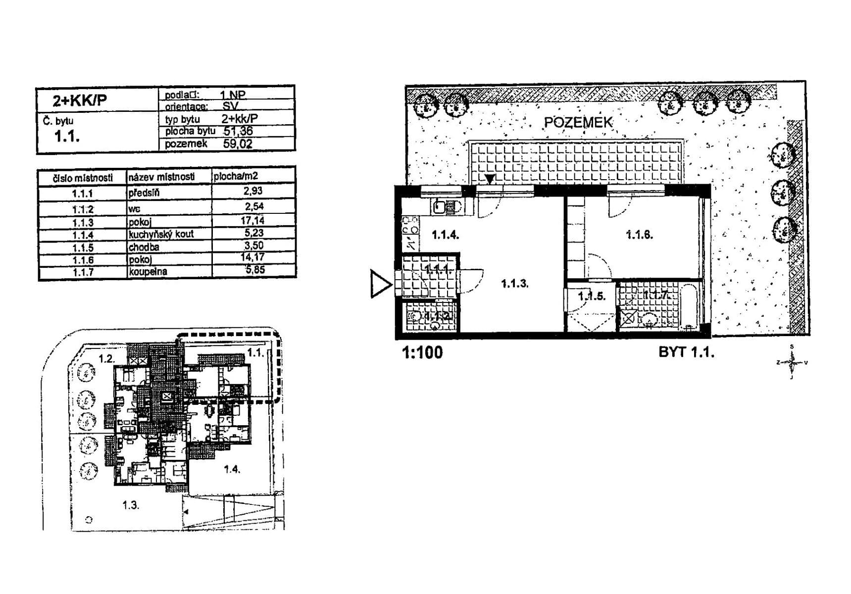 1 bedroom with open-plan kitchen flat for sale, 52 m², Ulčova, Prague, Prague 1 bedroom with open-plan kitchen flat for sale, 52 m², Ulčova, Prague, Prague