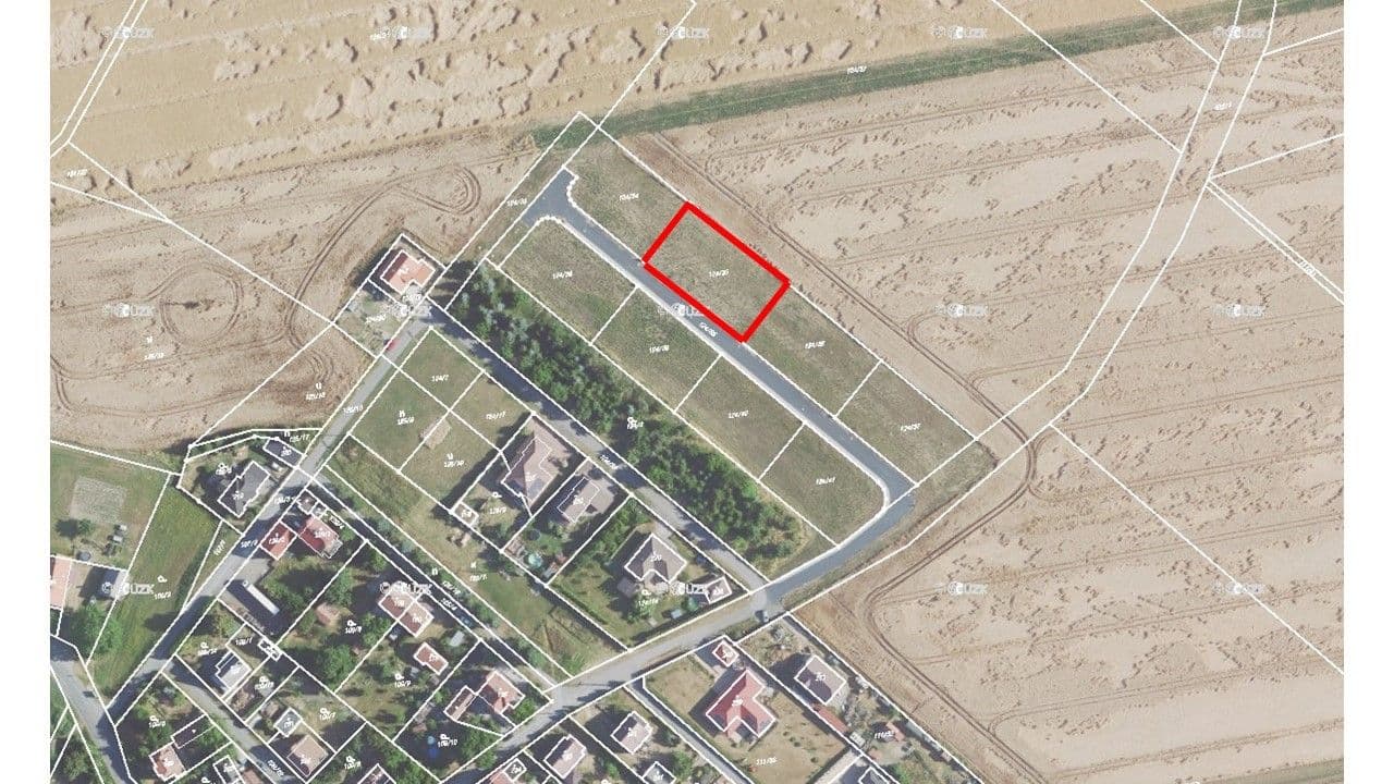 plot for sale, 1,160 m², Všetaty, Středočeský Region plot for sale, 1,160 m², Všetaty, Středočeský Region