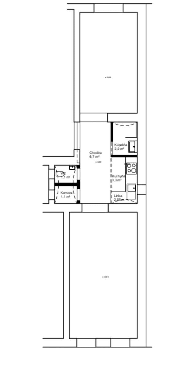 2 bedroom flat to rent, 51 m², Seifertova, Prague, Prague 2 bedroom flat to rent, 51 m², Seifertova, Prague, Prague