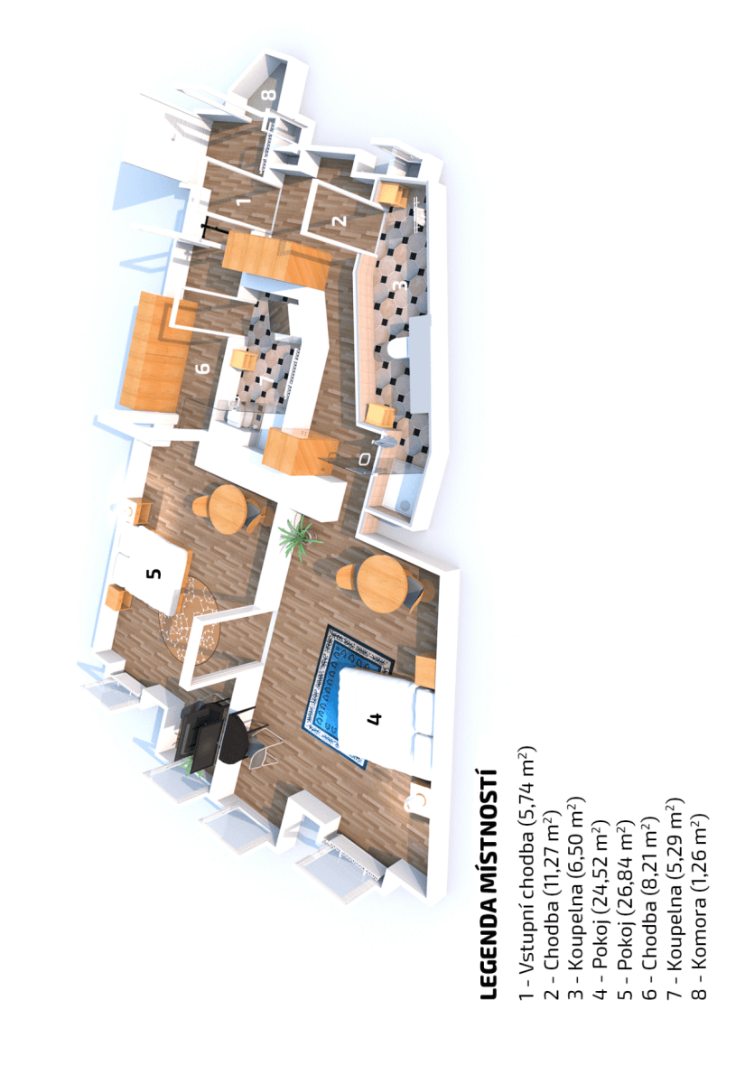 2 bedroom flat for sale, 90 m², Ve Smečkách, Prague, Prague 2 bedroom flat for sale, 90 m², Ve Smečkách, Prague, Prague