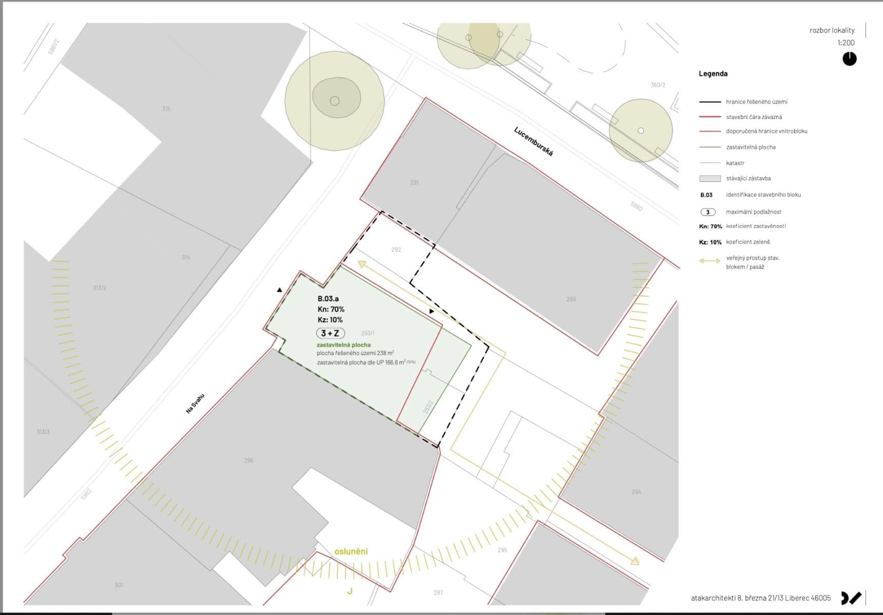plot for sale, 250 m², Liberec, Liberecký Region plot for sale, 250 m², Liberec, Liberecký Region
