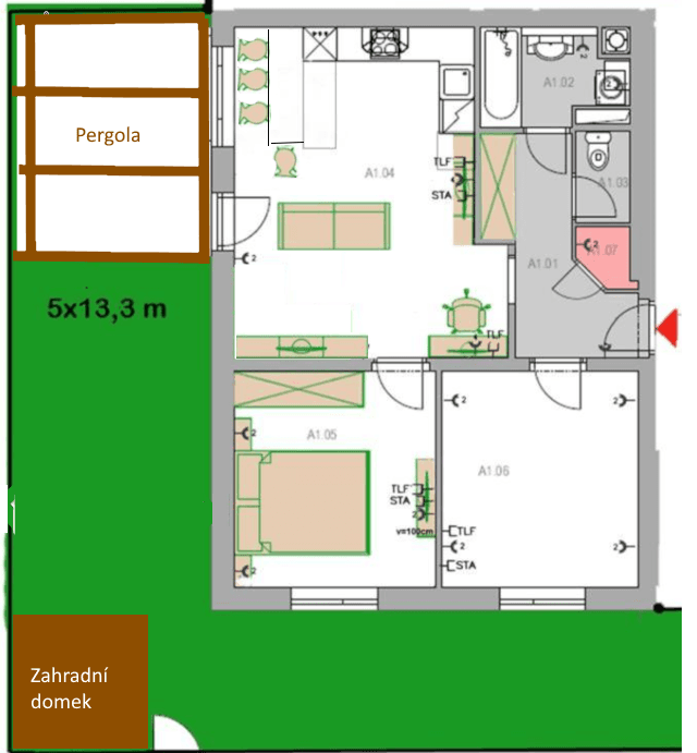 2 bedroom with open-plan kitchen flat to rent, 64 m², Vichrova, Lysá nad Labem, Středočeský Region 2 bedroom with open-plan kitchen flat to rent, 64 m², Vichrova, Lysá nad Labem, Středočeský Region