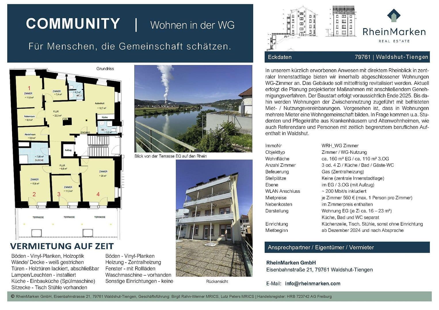 flat to rent, 225 m², Rheinstrasse, Waldshut-Tiengen, Baden-Württemberg flat to rent, 225 m², Rheinstrasse, Waldshut-Tiengen, Baden-Württemberg