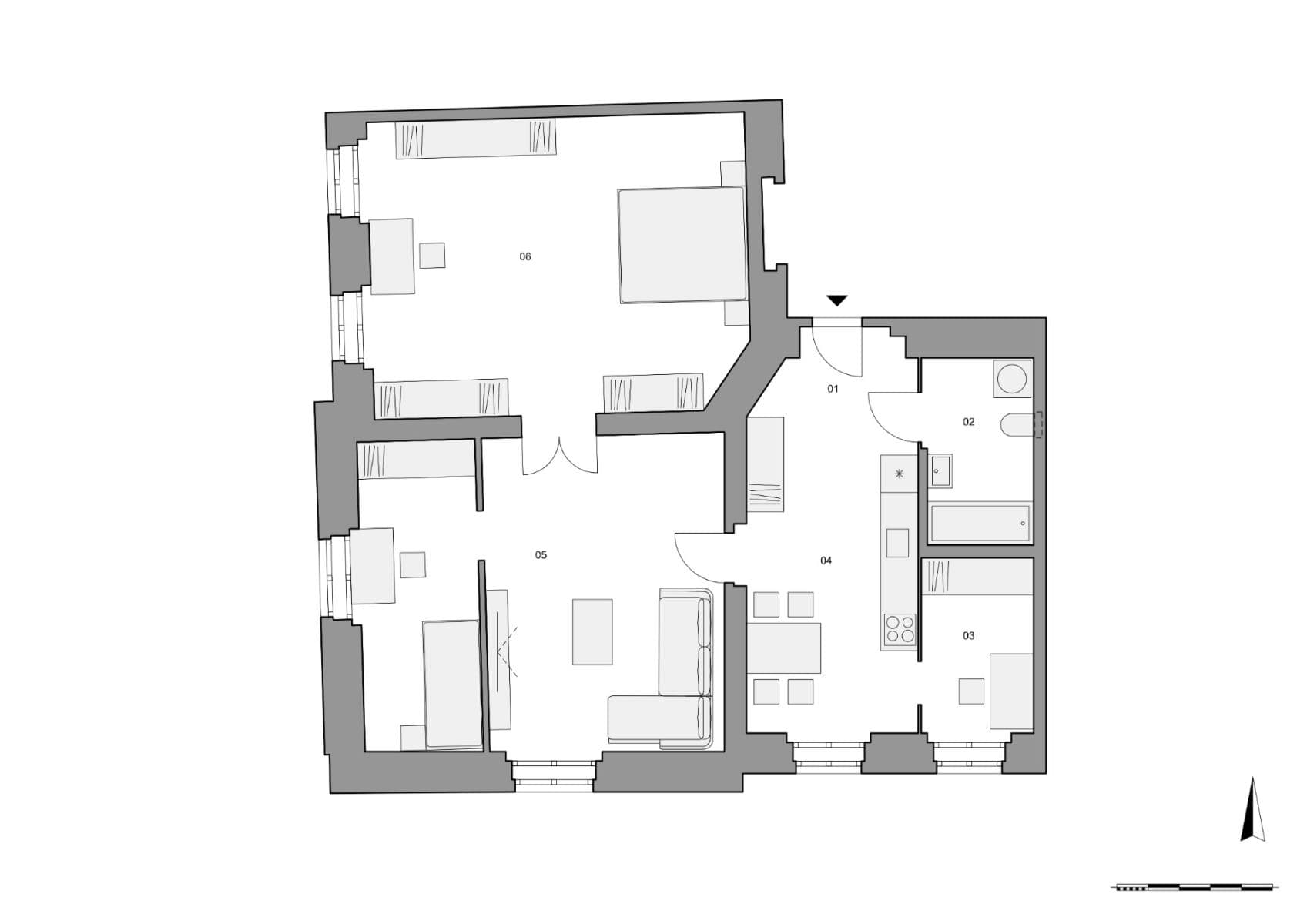 3 bedroom flat for sale, 91 m², Mělnická, Prague, Prague 3 bedroom flat for sale, 91 m², Mělnická, Prague, Prague