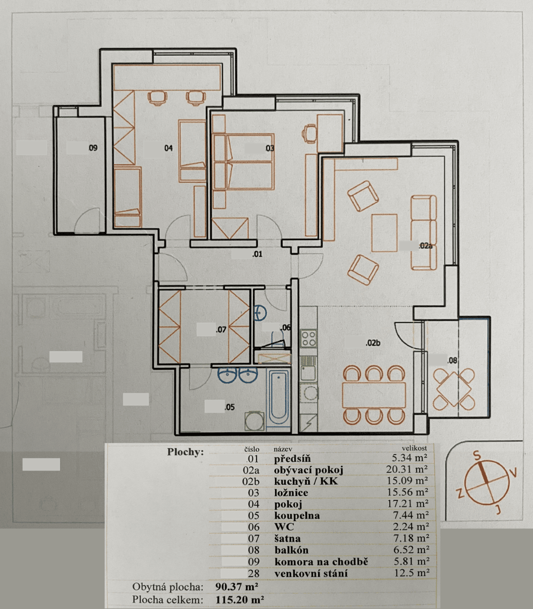 2 bedroom with open-plan kitchen flat for sale, 91 m², Kaminského, Ostrava, Moravskoslezský Region 2 bedroom with open-plan kitchen flat for sale, 91 m², Kaminského, Ostrava, Moravskoslezský Region