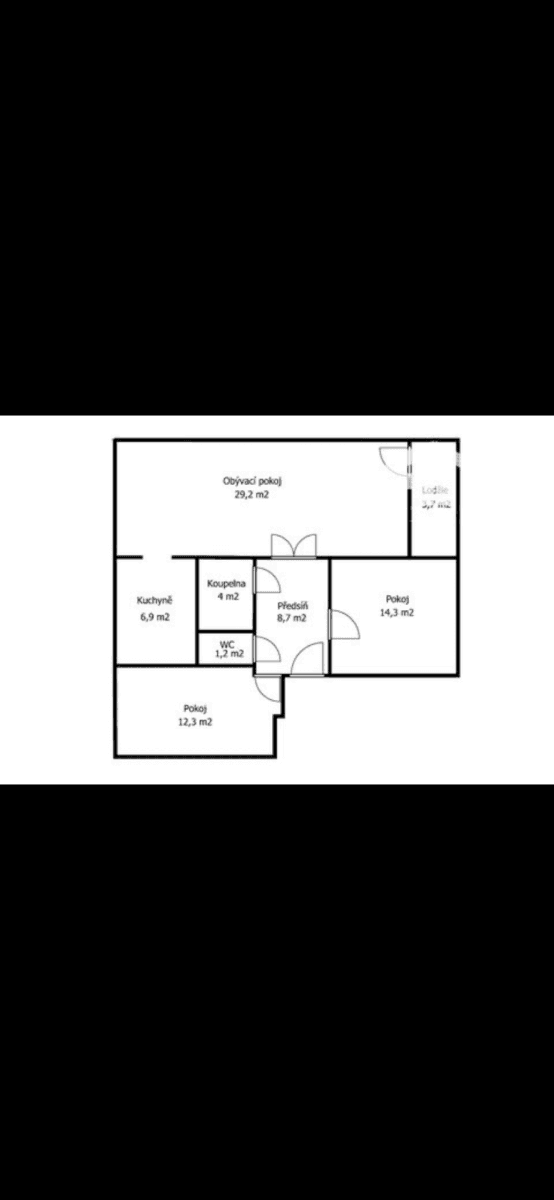 3 bedroom flat for sale, 81 m², Kraslická, Prague, Prague 3 bedroom flat for sale, 81 m², Kraslická, Prague, Prague