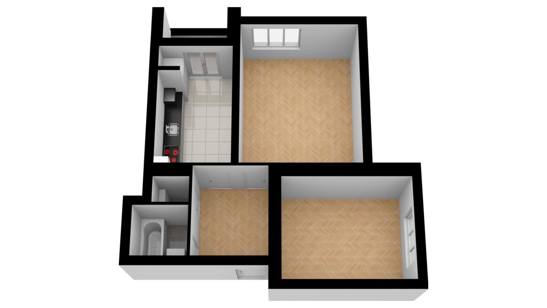 2 bedroom flat to rent, 53 m², Jeremenkova, Prague, Prague 2 bedroom flat to rent, 53 m², Jeremenkova, Prague, Prague