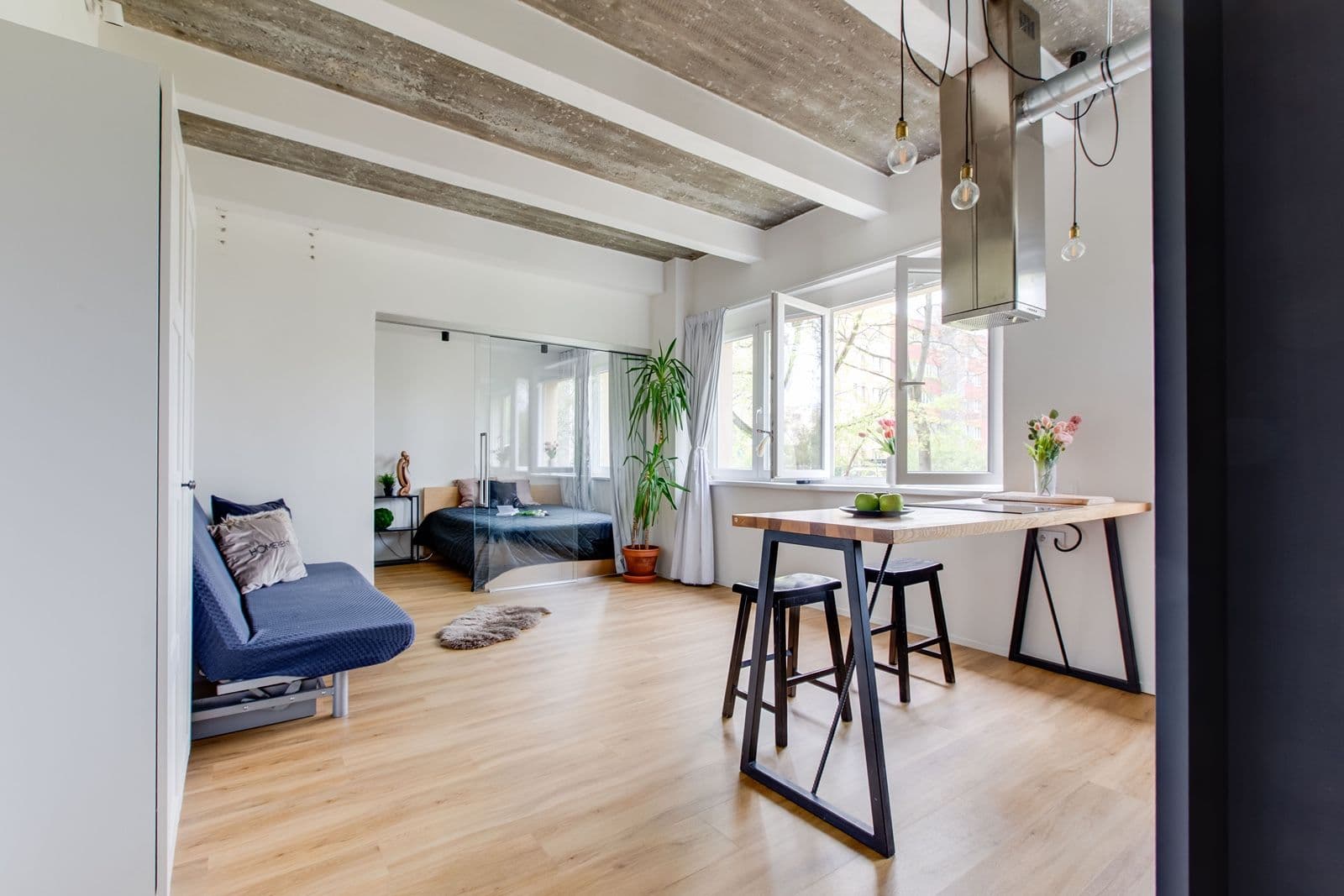 1 bedroom with open-plan kitchen flat to rent, 38 m², Krchlebská, Prague, Prague 1 bedroom with open-plan kitchen flat to rent, 38 m², Krchlebská, Prague, Prague