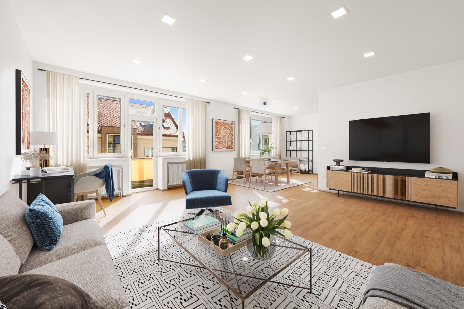 2 bedroom with open-plan kitchen flat for sale, 108 m², Resslova, Hradec Králové, Královéhradecký Region 2 bedroom with open-plan kitchen flat for sale, 108 m², Resslova, Hradec Králové, Královéhradecký Region