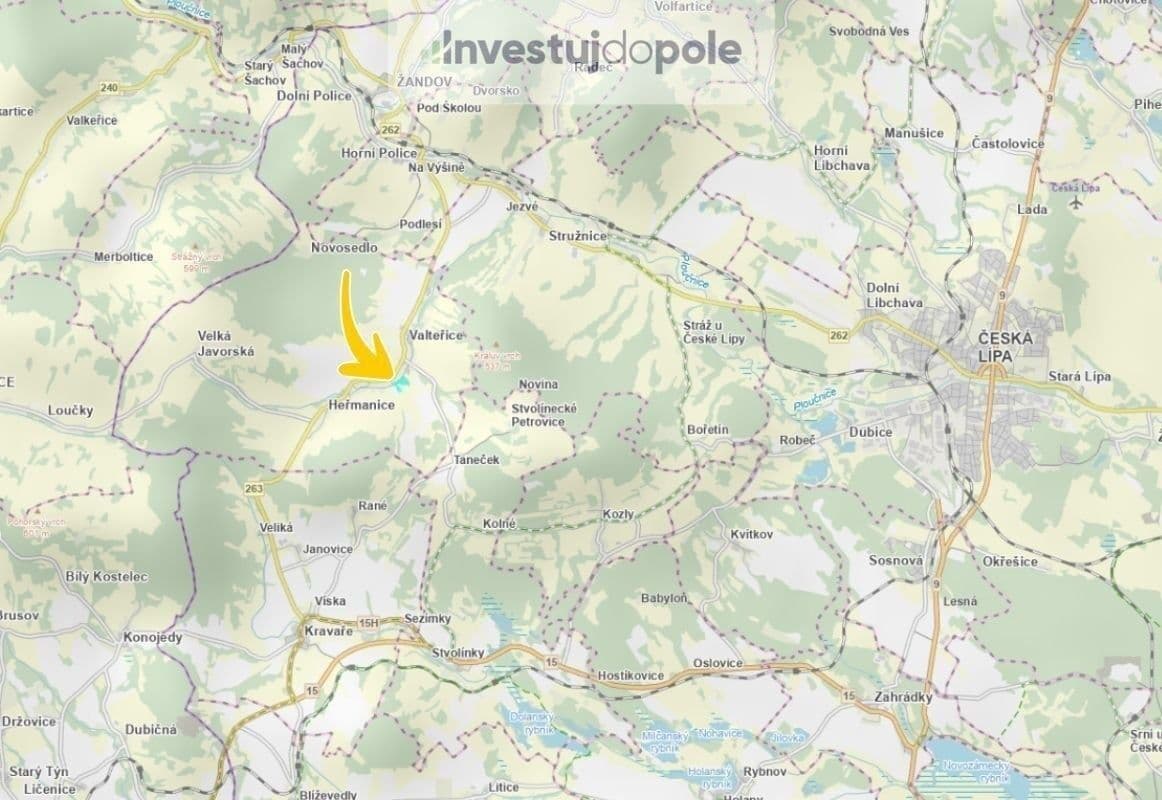 plot for sale, 21,884 m², Žandov, Liberecký Region plot for sale, 21,884 m², Žandov, Liberecký Region