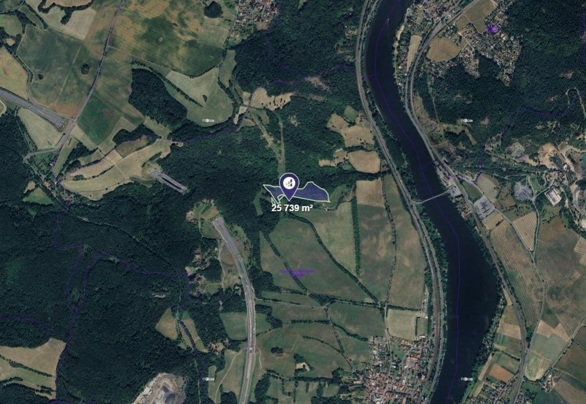 plot for sale, 25,739 m², Prackovice nad Labem, Ústecký Region plot for sale, 25,739 m², Prackovice nad Labem, Ústecký Region