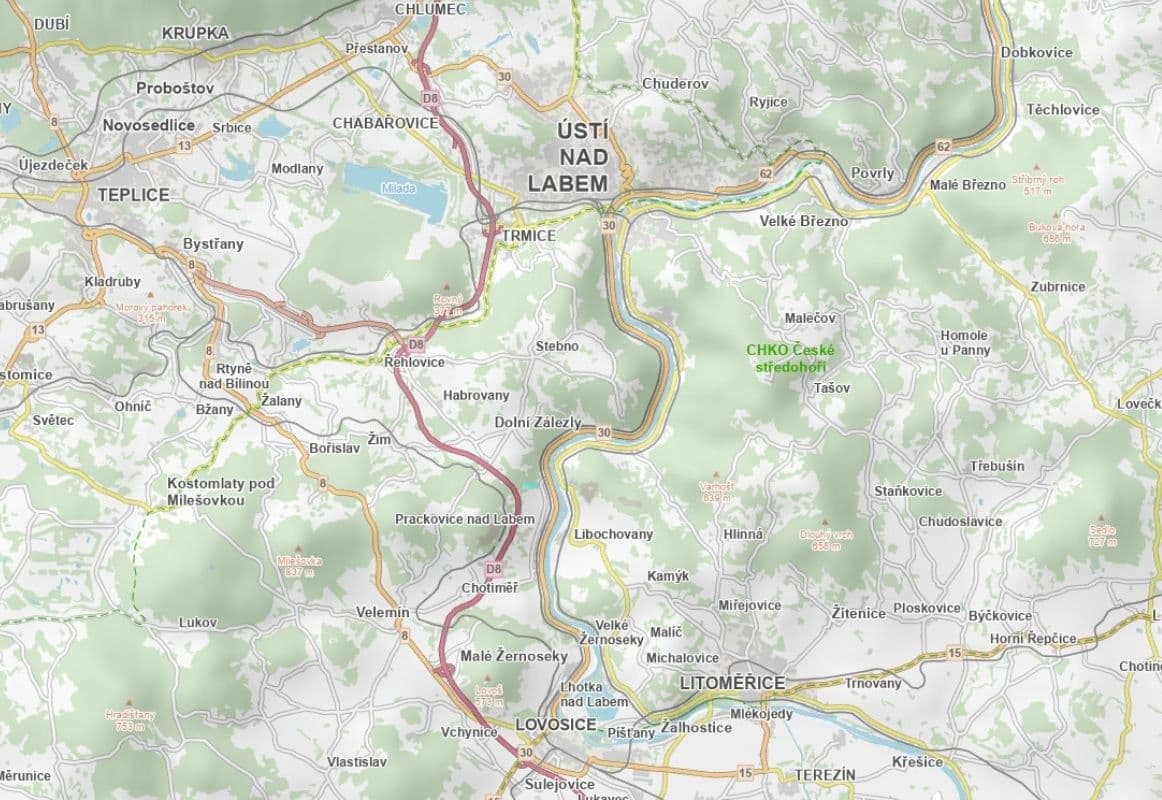 plot for sale, 25,739 m², Prackovice nad Labem, Ústecký Region plot for sale, 25,739 m², Prackovice nad Labem, Ústecký Region