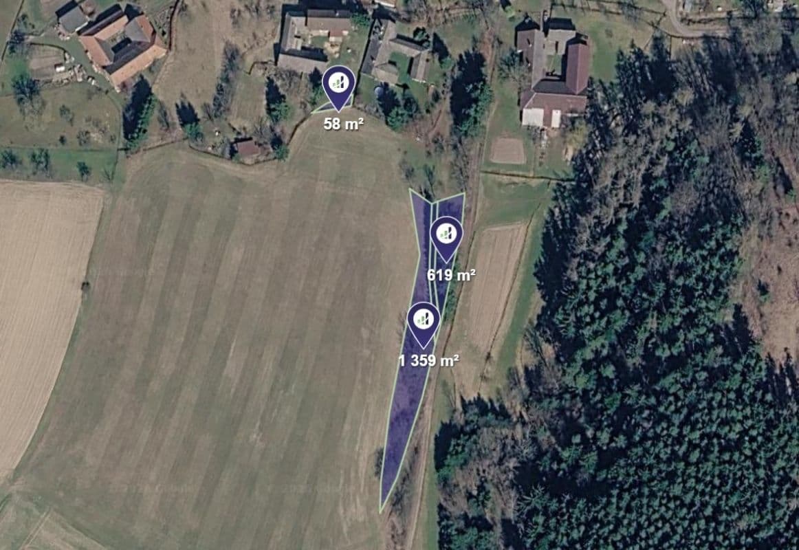 plot for sale, 5,064 m², Radiměř, Pardubický Region plot for sale, 5,064 m², Radiměř, Pardubický Region