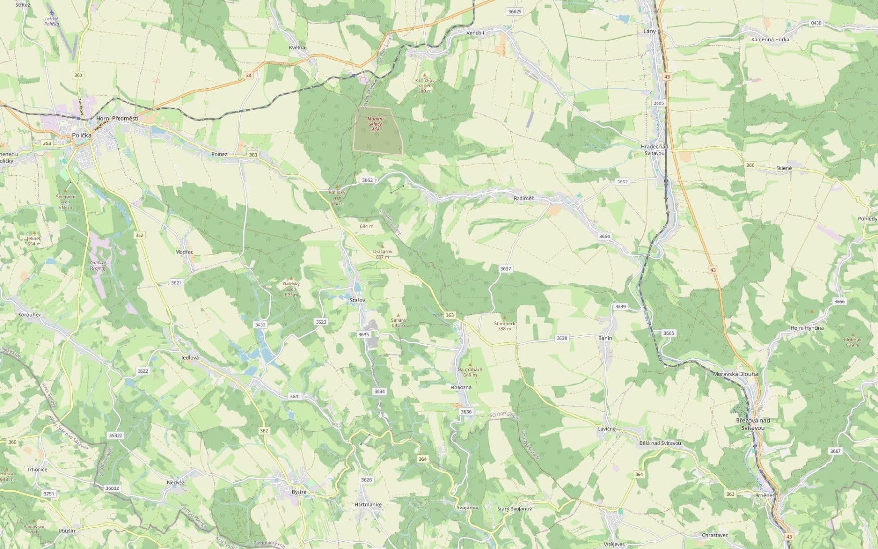 plot for sale, 5,064 m², Radiměř, Pardubický Region plot for sale, 5,064 m², Radiměř, Pardubický Region