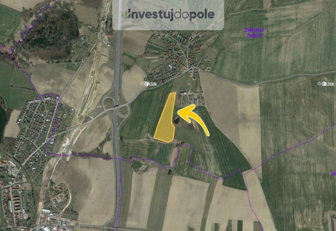 plot for sale, 46,522 m², Zvěrotice, Jihočeský Region plot for sale, 46,522 m², Zvěrotice, Jihočeský Region