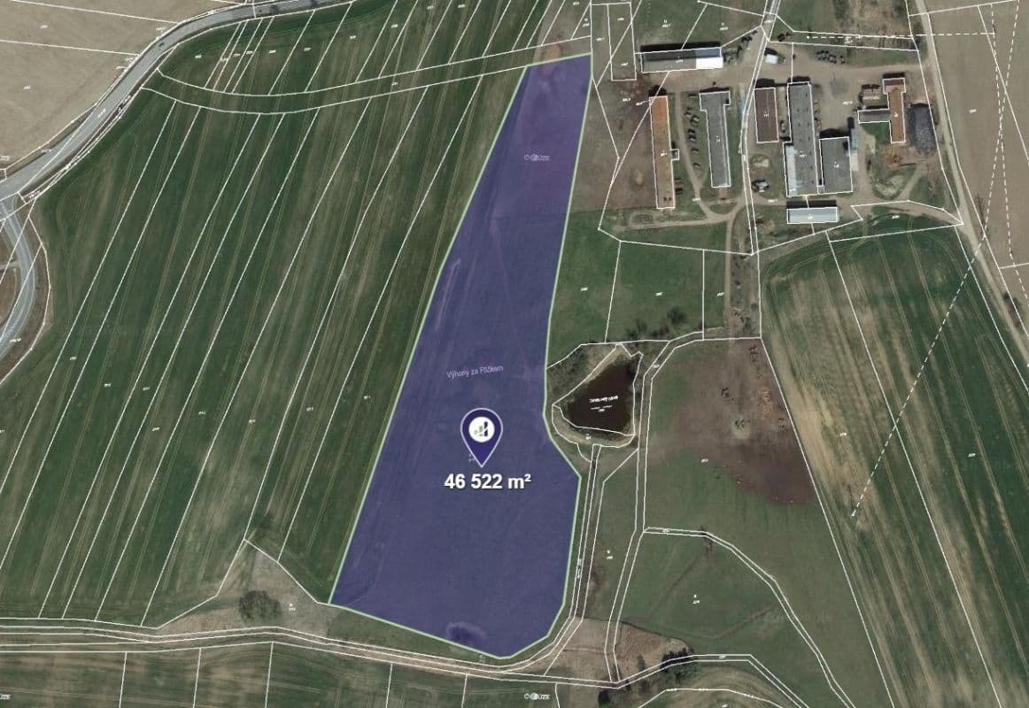plot for sale, 46,522 m², Zvěrotice, Jihočeský Region plot for sale, 46,522 m², Zvěrotice, Jihočeský Region