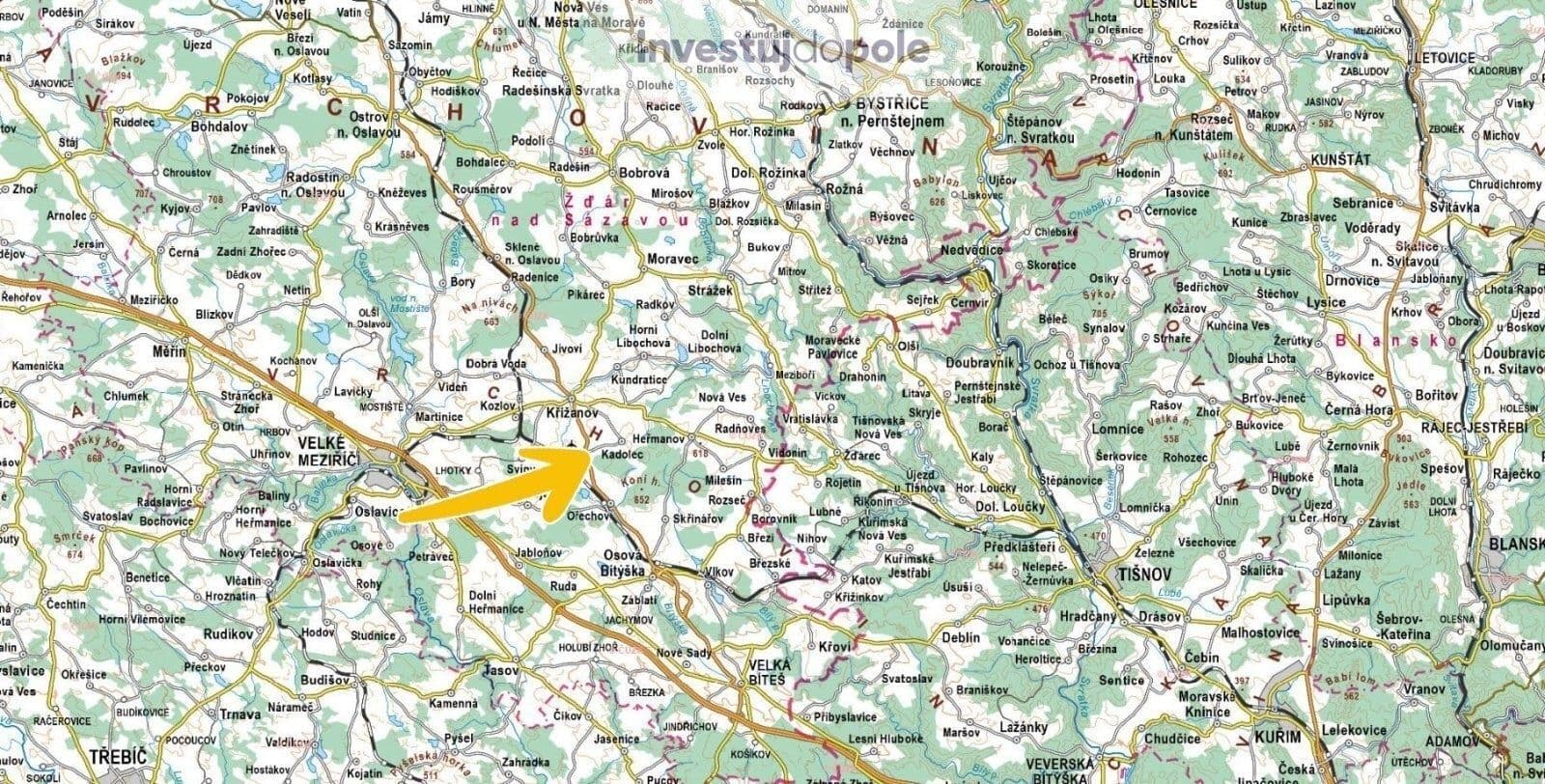 plot for sale, 3,942 m², Kadolec, Vysočina Region plot for sale, 3,942 m², Kadolec, Vysočina Region