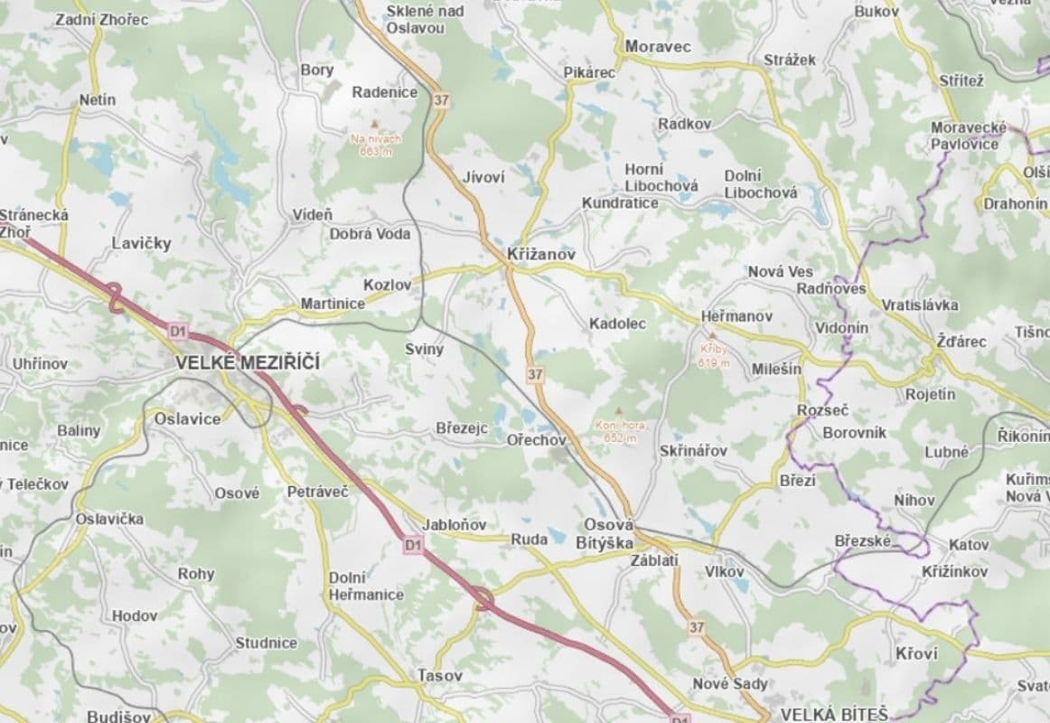 plot for sale, 3,942 m², Kadolec, Vysočina Region plot for sale, 3,942 m², Kadolec, Vysočina Region