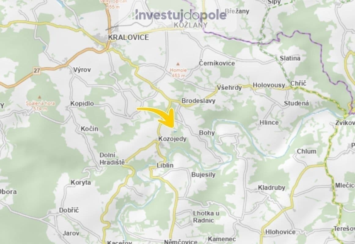 plot for sale, 6,626 m², Kozojedy, Plzeňský Region plot for sale, 6,626 m², Kozojedy, Plzeňský Region