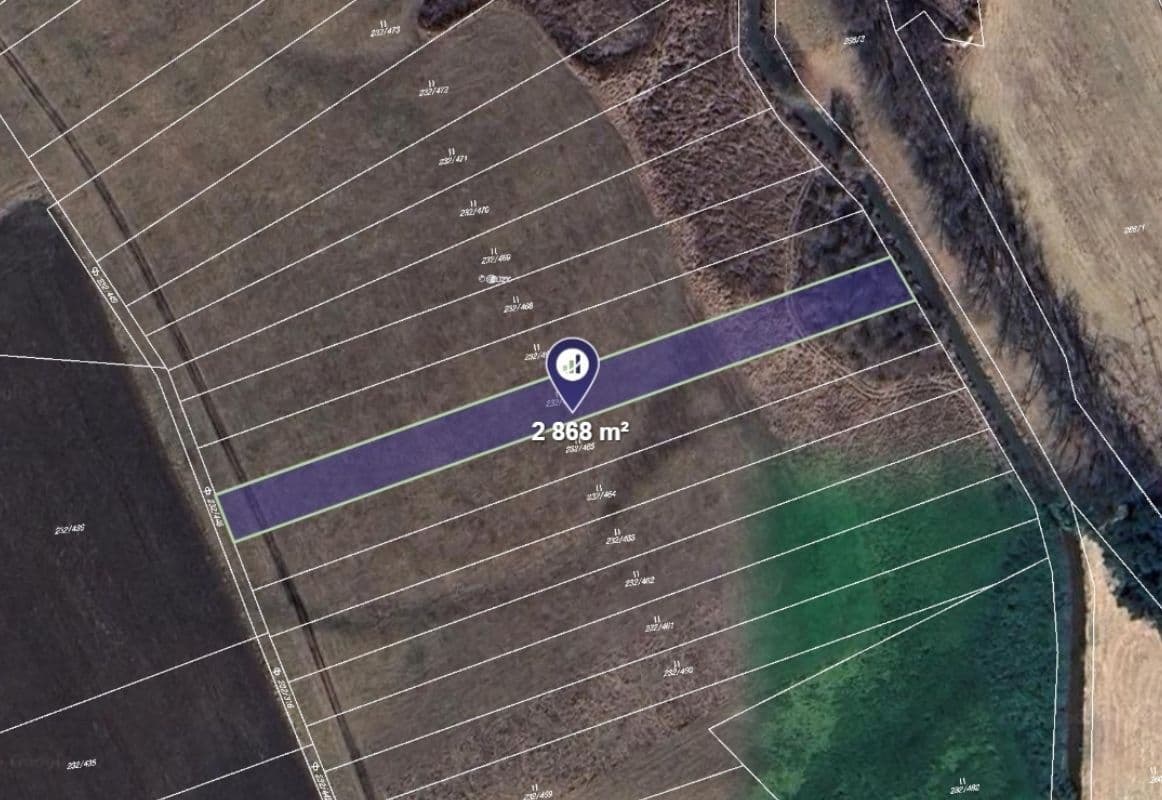 plot for sale, 2,868 m², Kly, Středočeský Region plot for sale, 2,868 m², Kly, Středočeský Region