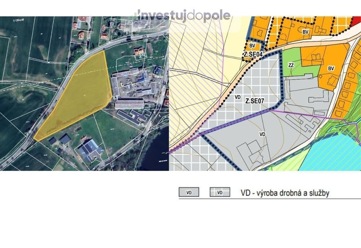 plot for sale, 526 m², Dr. E. Beneše, Sedlec-Prčice, Středočeský Region plot for sale, 526 m², Dr. E. Beneše, Sedlec-Prčice, Středočeský Region
