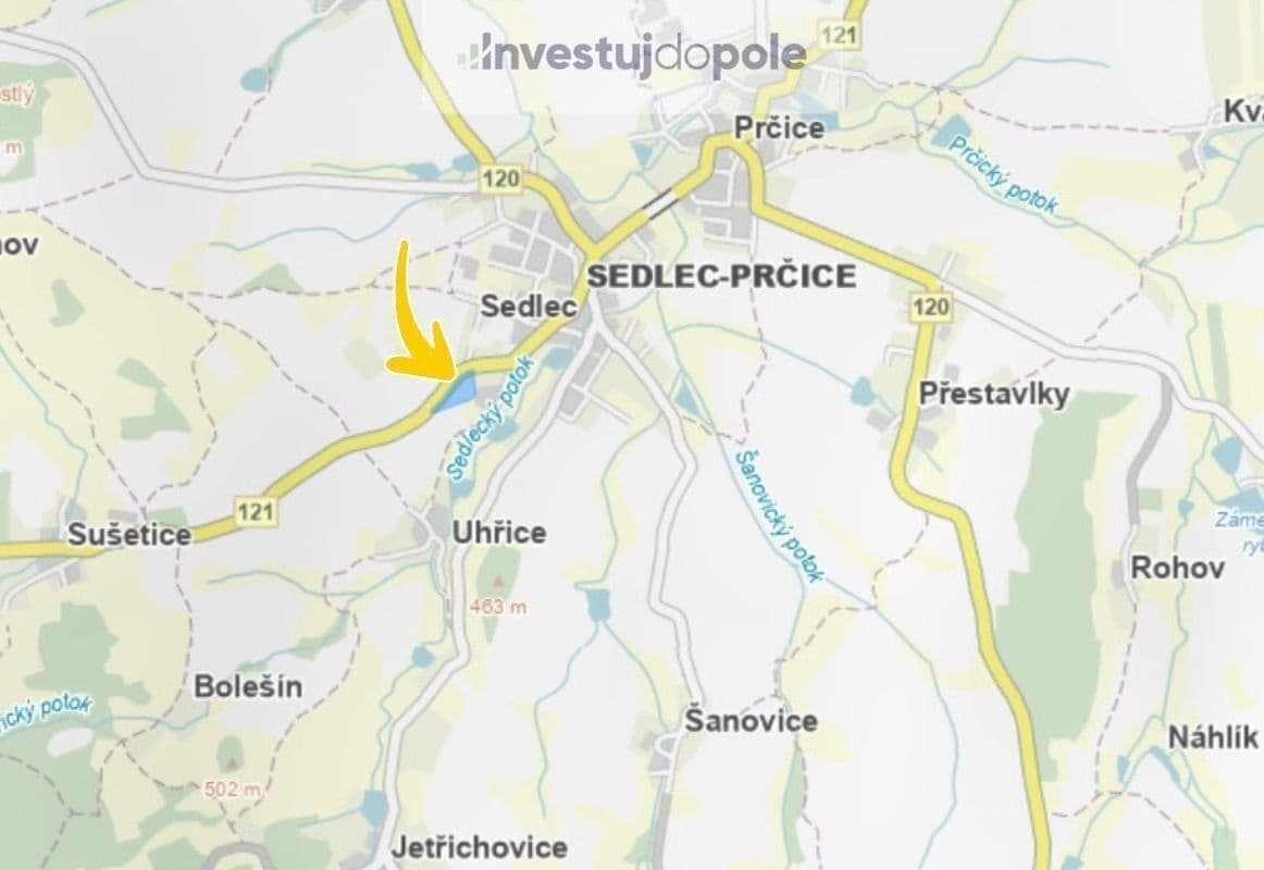plot for sale, 527 m², Sedlec-Prčice, Středočeský Region plot for sale, 527 m², Sedlec-Prčice, Středočeský Region